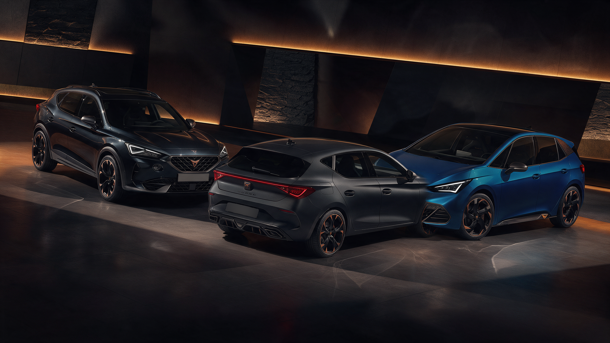 Cupra Formentor, Leon und Born im Showroom von Auto Emotion