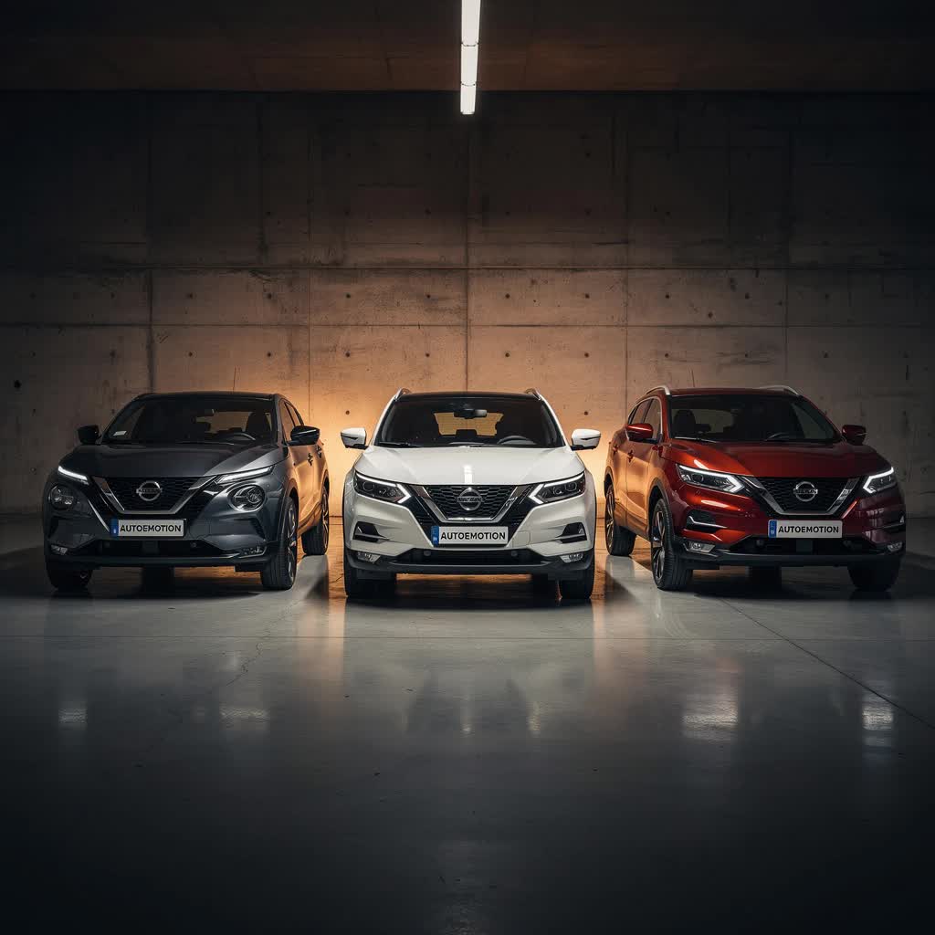 Nissan Juke, Qashqai und X-Trail, offizielles Herstellerfoto