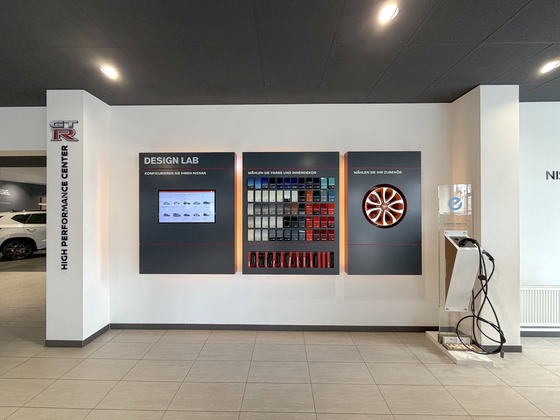 Nissan Design Lab zur Konfiguration von Farbe, Ausstattung und Zubehör